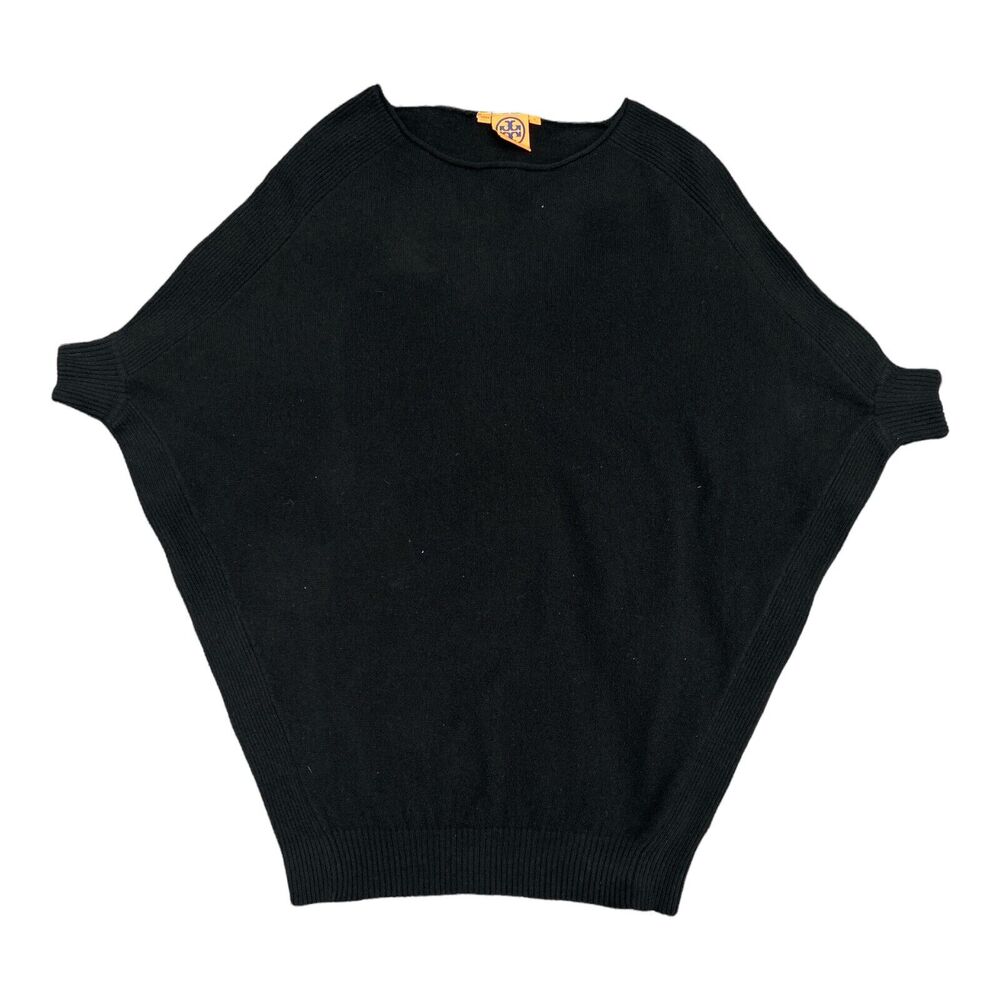 Tory Burch Women Small Sweater‎ Cashmere Black Knit Pullover Dolman Sleeve - Picture 8 of 8